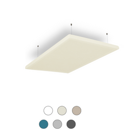 SALE: SILENT4® 2 in 1: muur- en plafondabsorber met houten frame en stoffen hoes, 120 x 60 cm