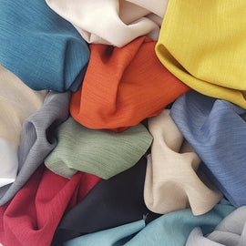 Stoffmuster für Schallabsorber aus PET-Akustikvlies mit Stoffbezug