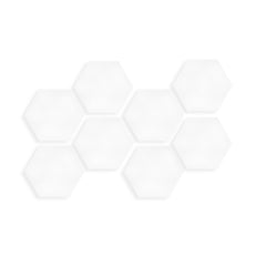Hexagon-Set aus PET-Vlies