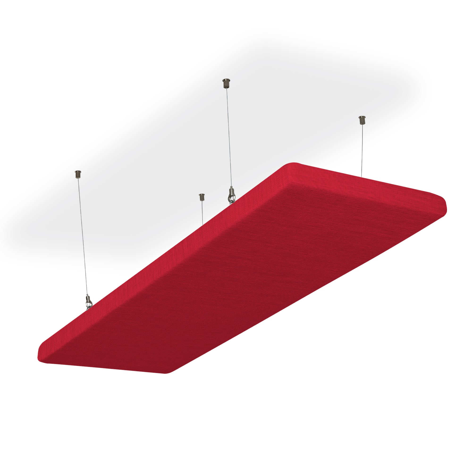 SILENT4® sound absorber made of PET acoustic fleece with fabric cover, 114x33cm, ceiling