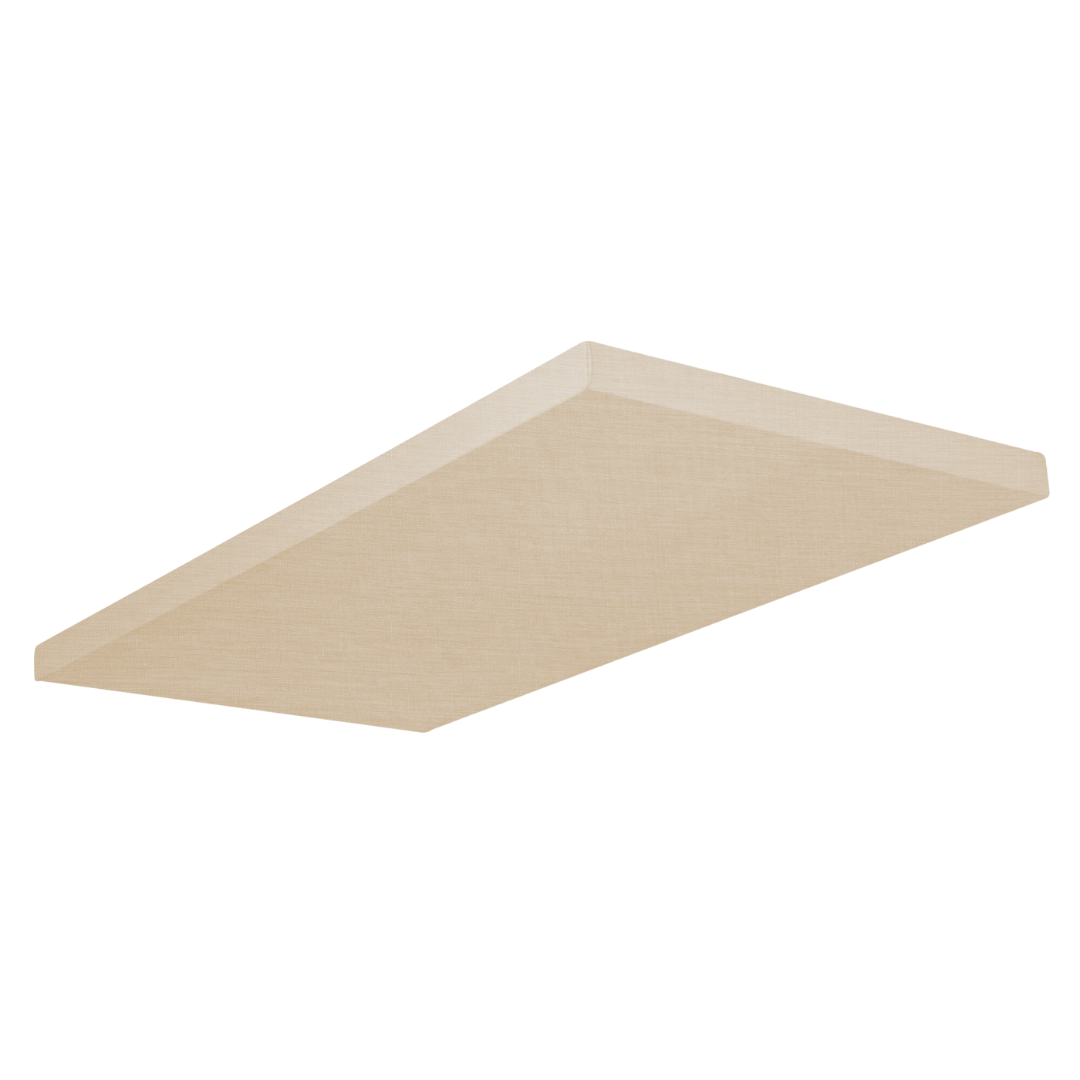 2 in 1: wall and ceiling absorber with wooden frame and fabric cover, 120 x 60 cm